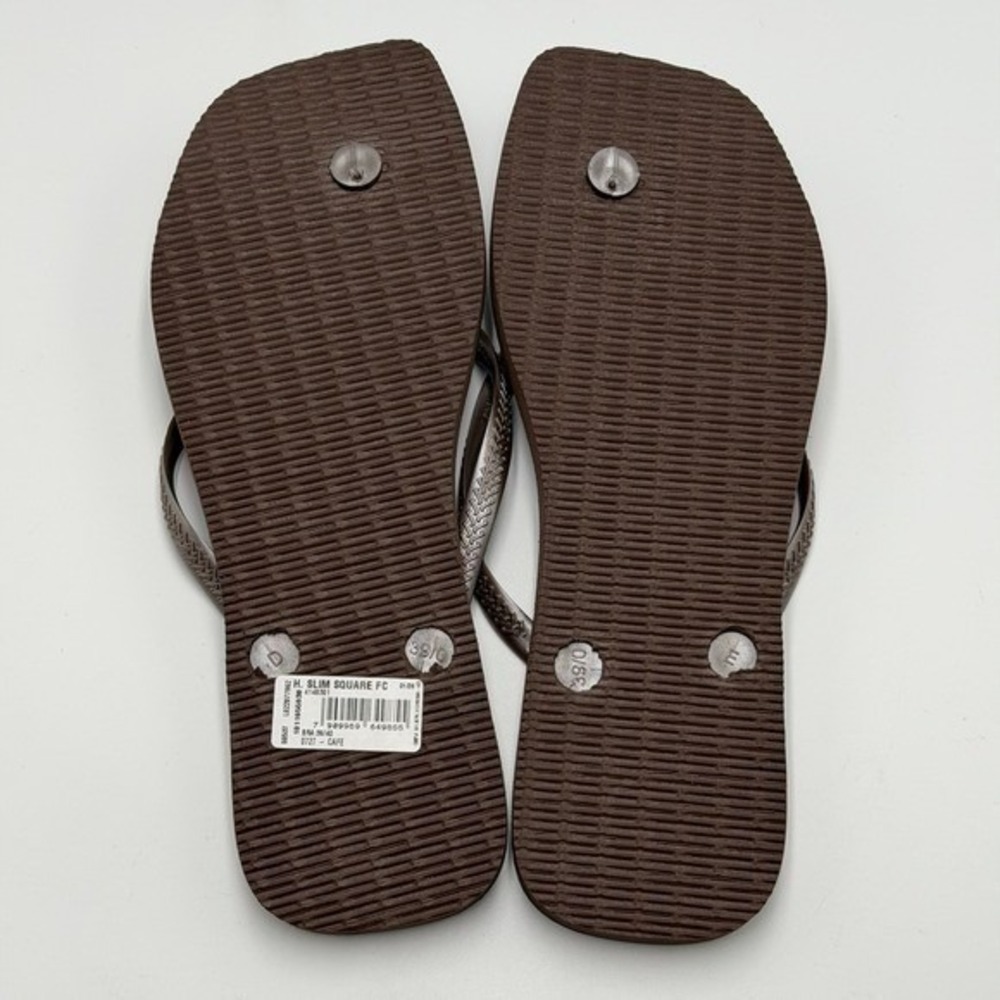 SQRE0018 | W's 9/10 | Havaianas Square Solid Dark Brown - Picture 8 of 8